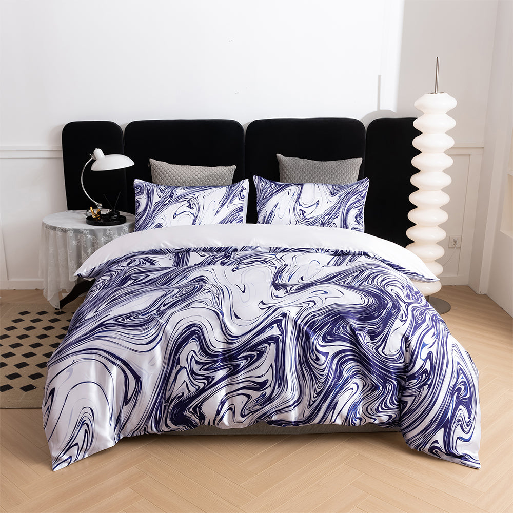 3D Blue Marble Abstract Quilt Cover Set Bedding Set Duvet Cover Pillowcases 701