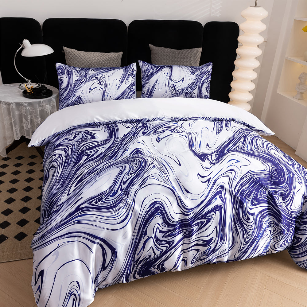 3D Blue Marble Abstract Quilt Cover Set Bedding Set Duvet Cover Pillowcases 701
