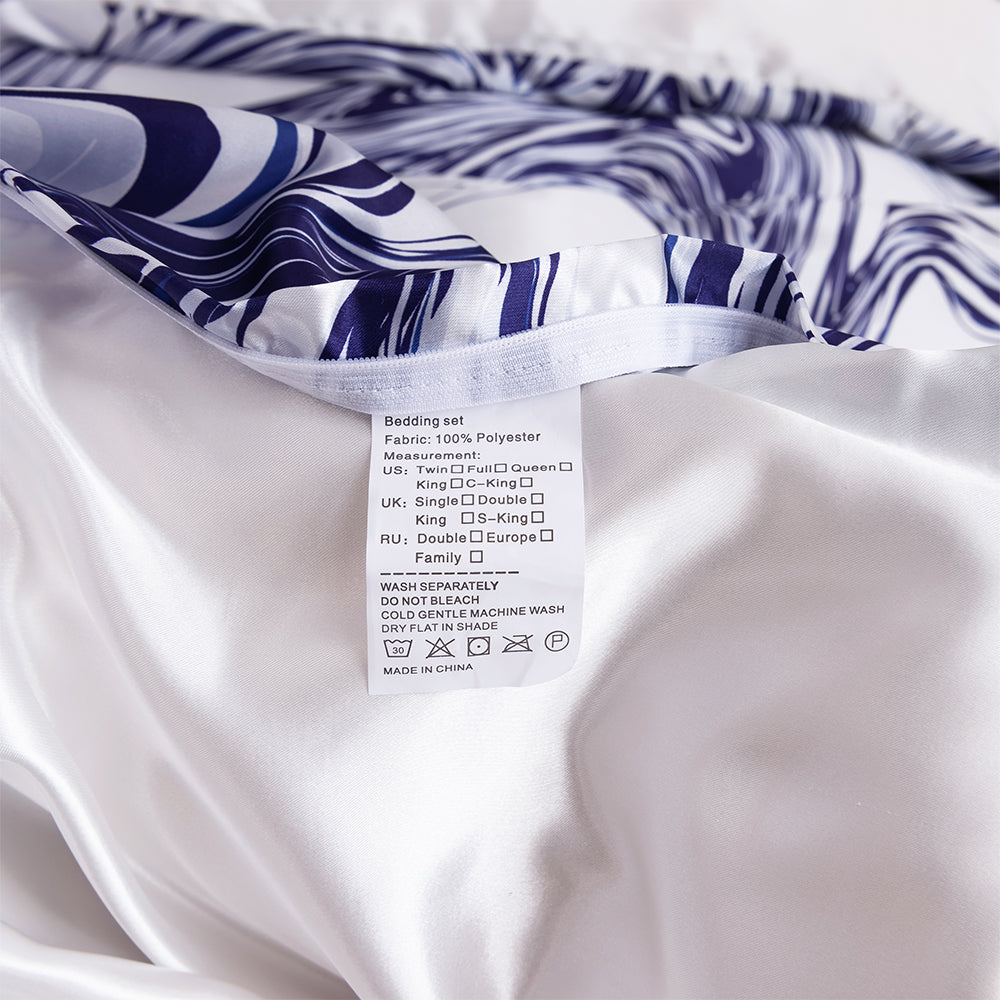 3D Blue Marble Abstract Quilt Cover Set Bedding Set Duvet Cover Pillowcases 701