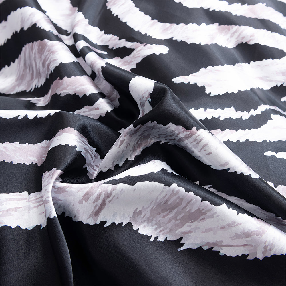 3D Black Stripe Quilt Cover Set Bedding Set Duvet Cover Pillowcases 703