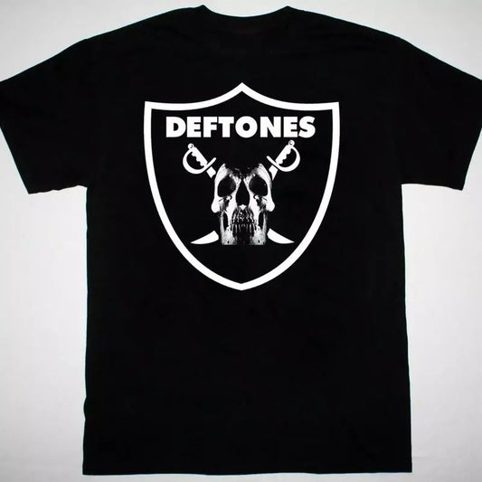 Deftones band logo Short Sleeve T-shirt cotton Menswear Top