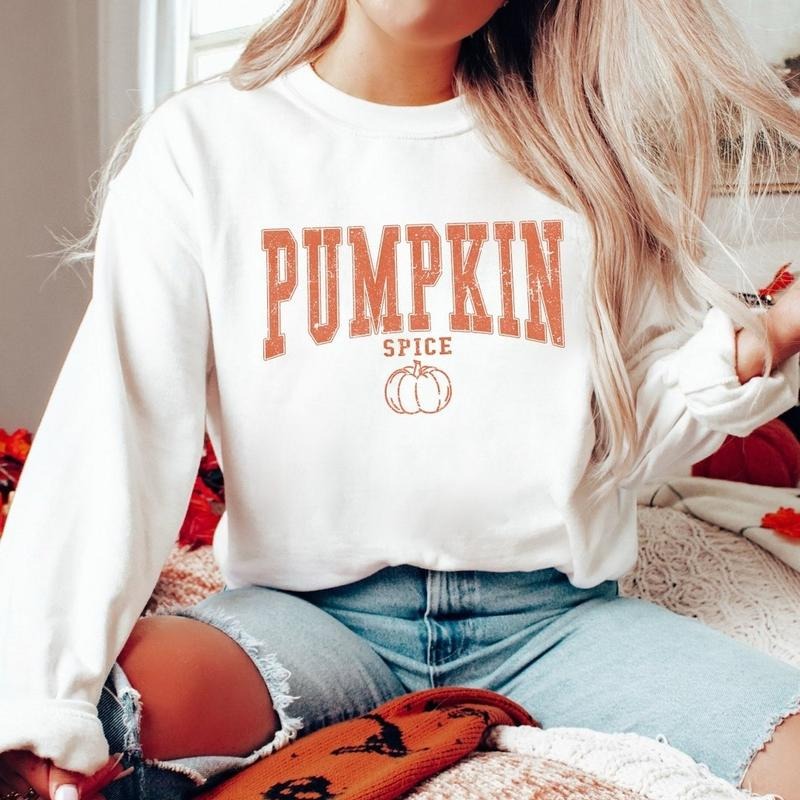 Fall Coffee Sweater Cute Fall Sweatshirt Thanksgiving Pumpkin Latte Drink Cup Pumpkin Spice Shirt,