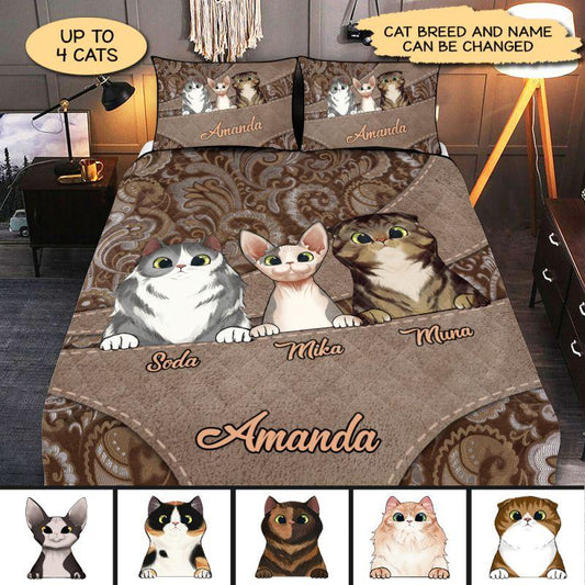 For Cataholic Personalized Quilt Bedding Set