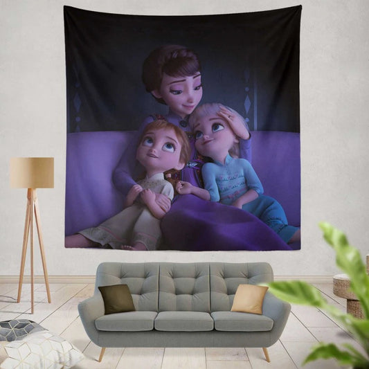 Frozen 2 Movie Elsa Anna Queen Iduna Wall Hanging Tapestry