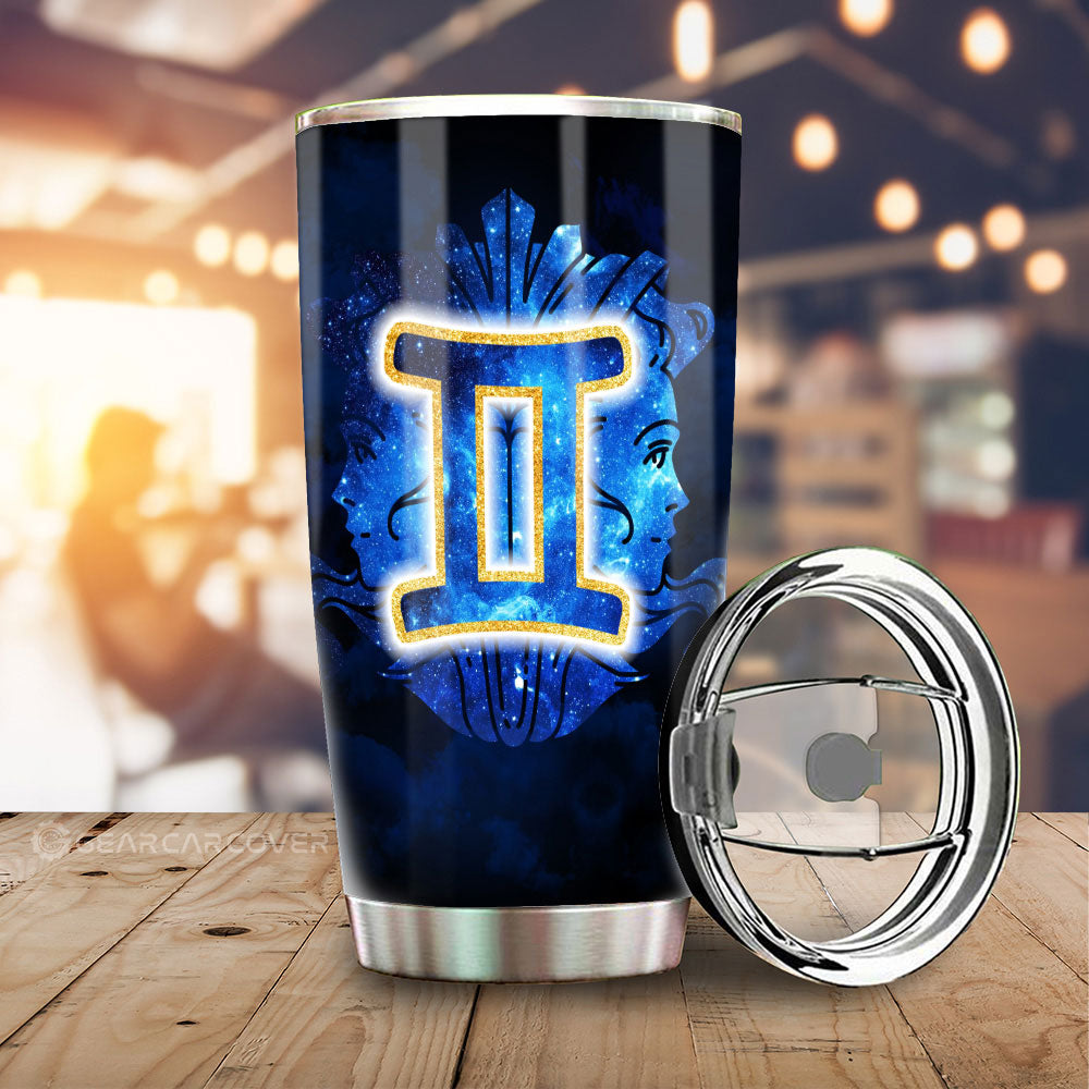 Gemini Tumbler Cup Custom Name Zodiac Car Interior Accessories