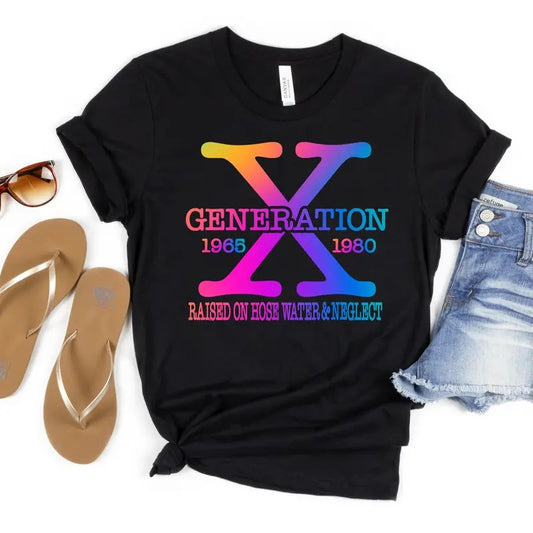 Gen X Shirt Funny Tshirt Plus Size Graphic Tshirt Multicolor Graphic Sarcastic Shirt Extended Plus Size 2xl 3xl 4xl 5xl 6xl Cotton Menswear