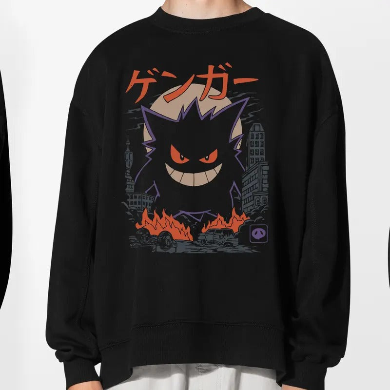 Gengar Japan Anime Shirt, Sweatshirt, Hoodie