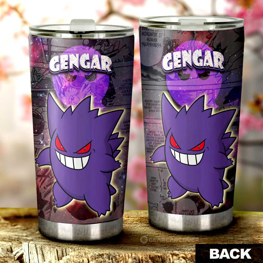 Gengar Tumbler Cup Custom Galaxy Manga Style