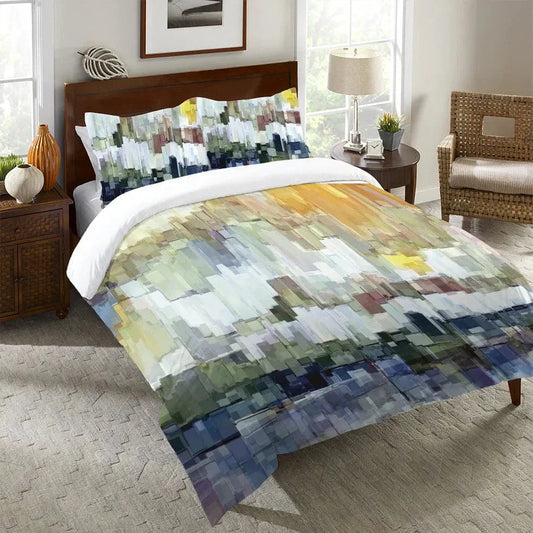 Glacier Bay Duvet Cover Bedding Set | Personalized 3-pc Duvet Cover With Pillowcases