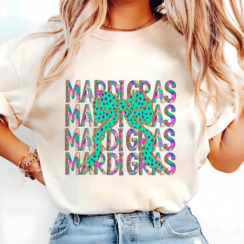 Glitter Mardi Gras Coquette tshirt-sweatshirt-hoodie, Mardi Gras tshirt, Fleur De Lis hoodie, Mardi Gras Leopart swatshirt, Mardi Gras Sublimation, Mardi Gras Shirt