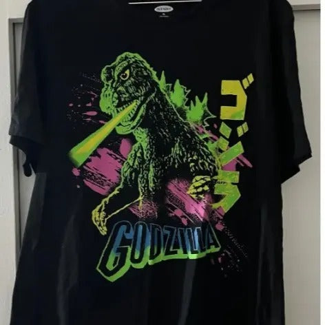 Godzilla Retro Monster Movie T-shirt Xxl Menswear Top