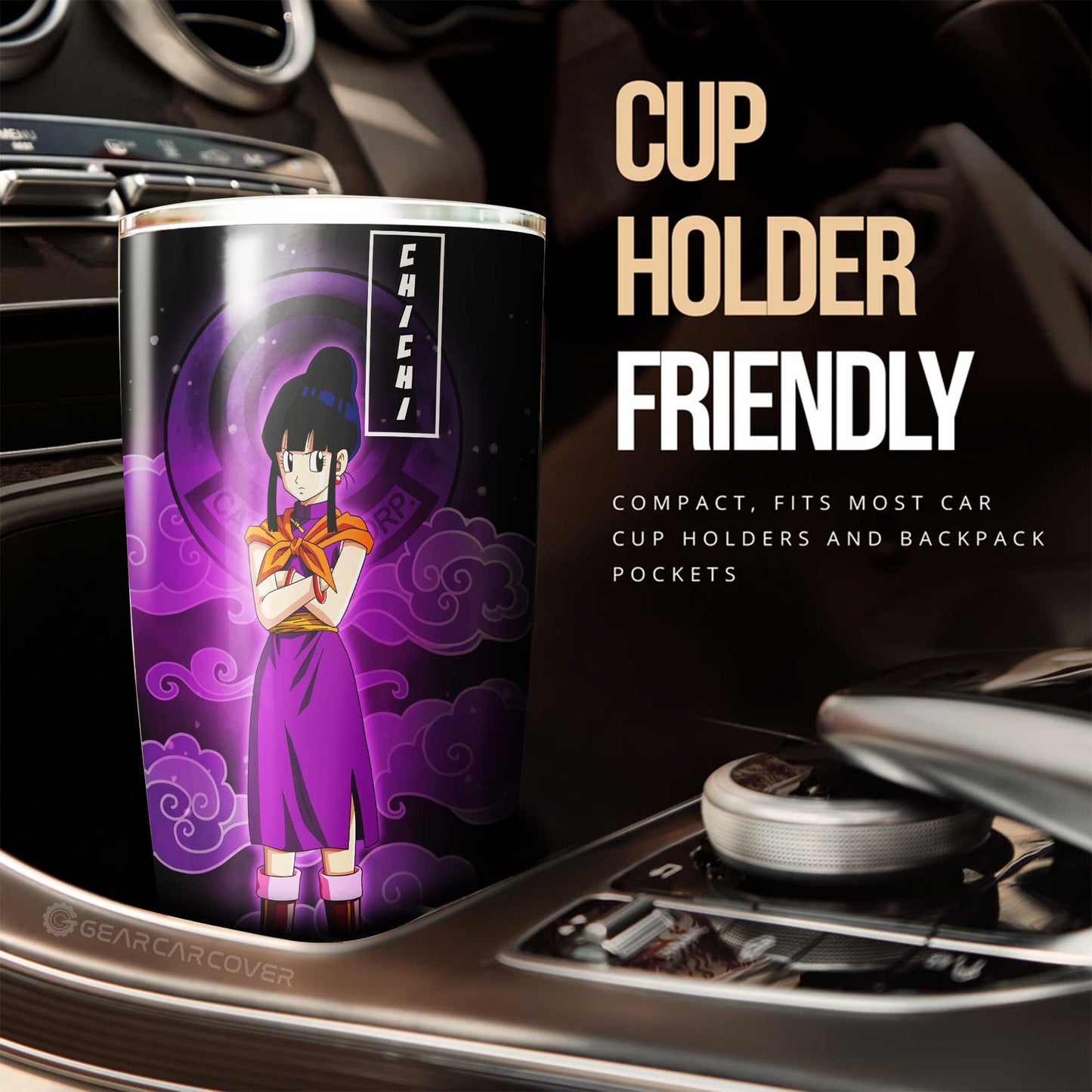 Goku And Chichi Tumbler Cup Custom Dragon Ball Anime Car Accessories