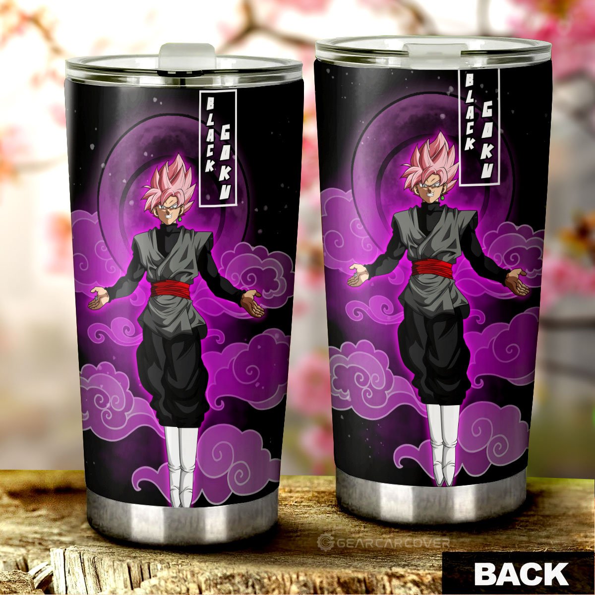 Goku Black Rose Tumbler Cup Custom Anime Dragon Ball Car Accessories