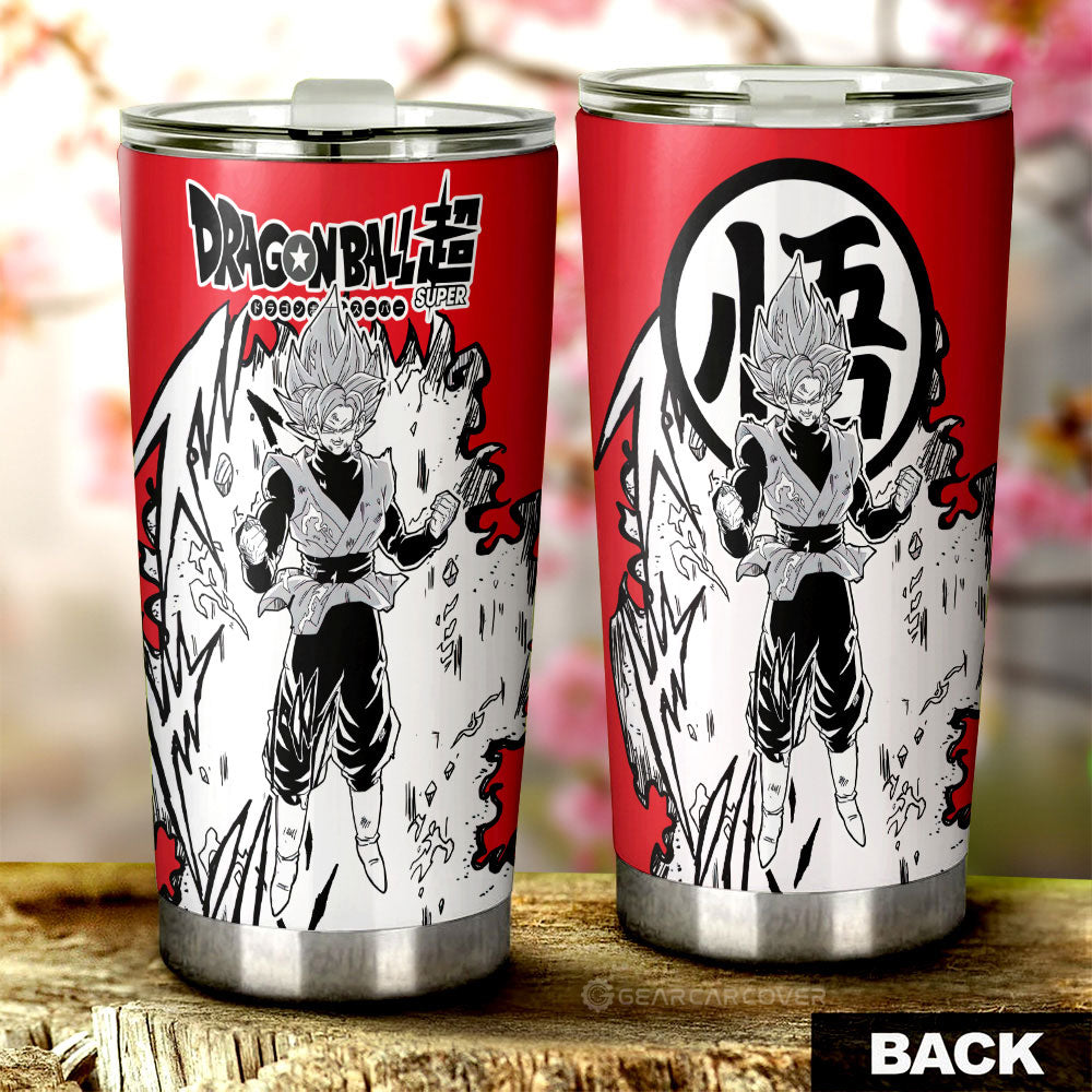 Goku Black Rose Tumbler Cup Custom Dragon Ball Anime Car Accessories Manga Style For Fans