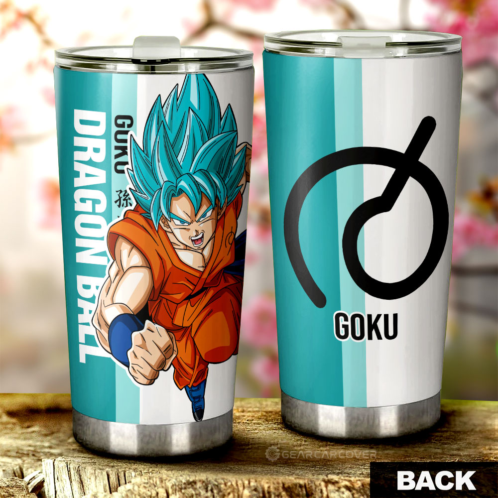 Goku Blue Tumbler Cup Custom Dragon Ball Car Accessories For Anime Fans