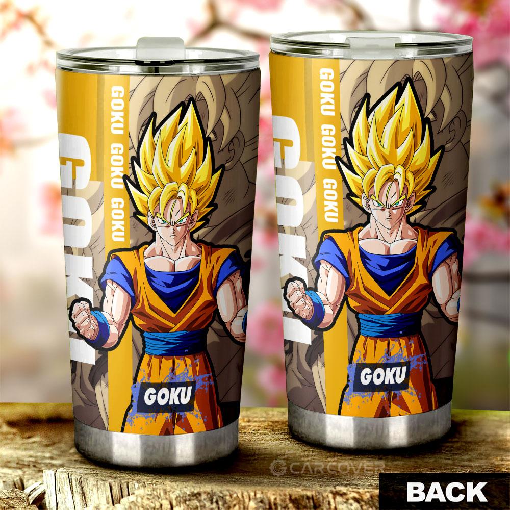 Goku SSJ Tumbler Cup Custom Dragon Ball Anime Car Accessories