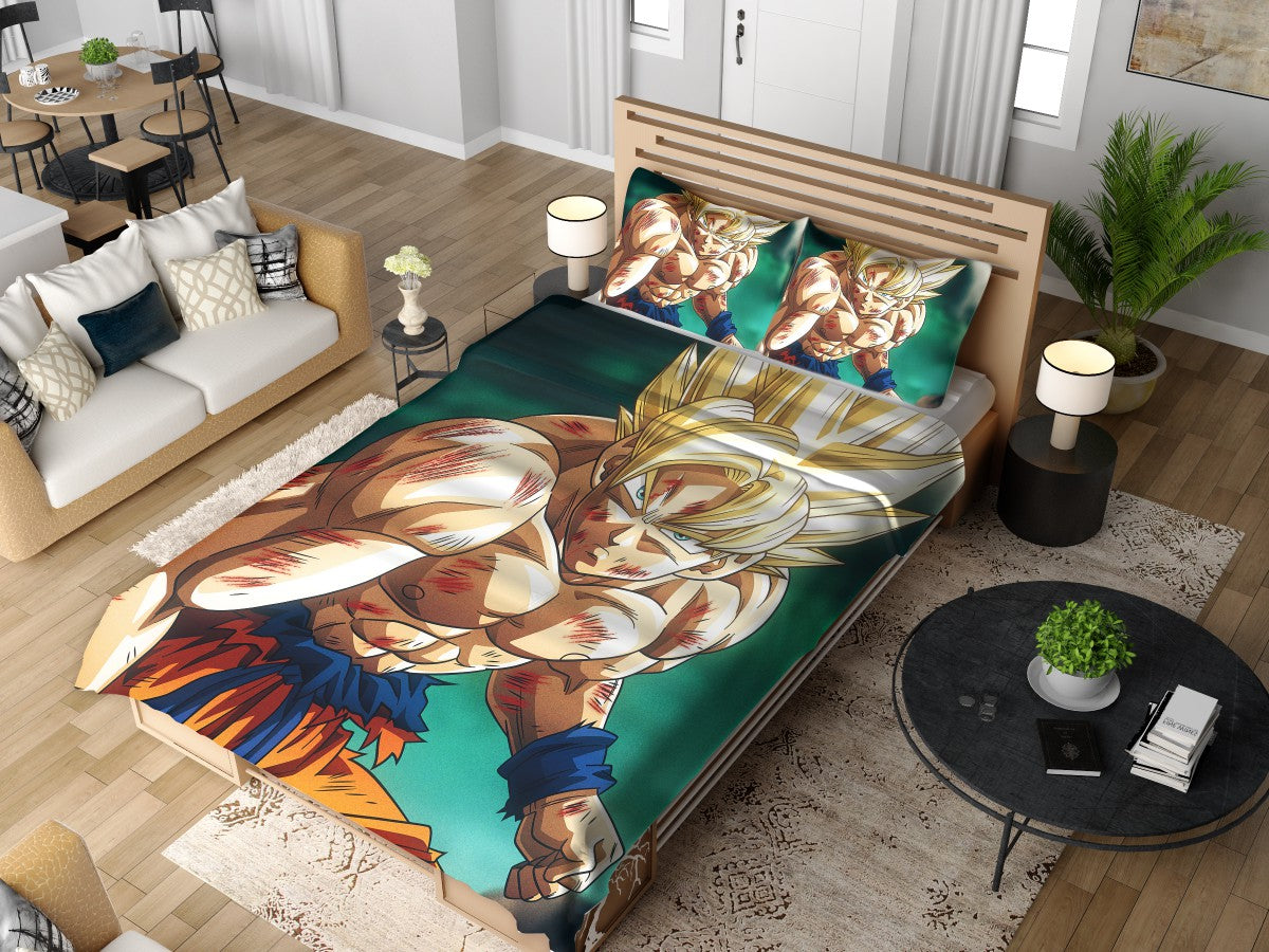 Goku Super Saiyan Dragon Ball Anime Bedding Set