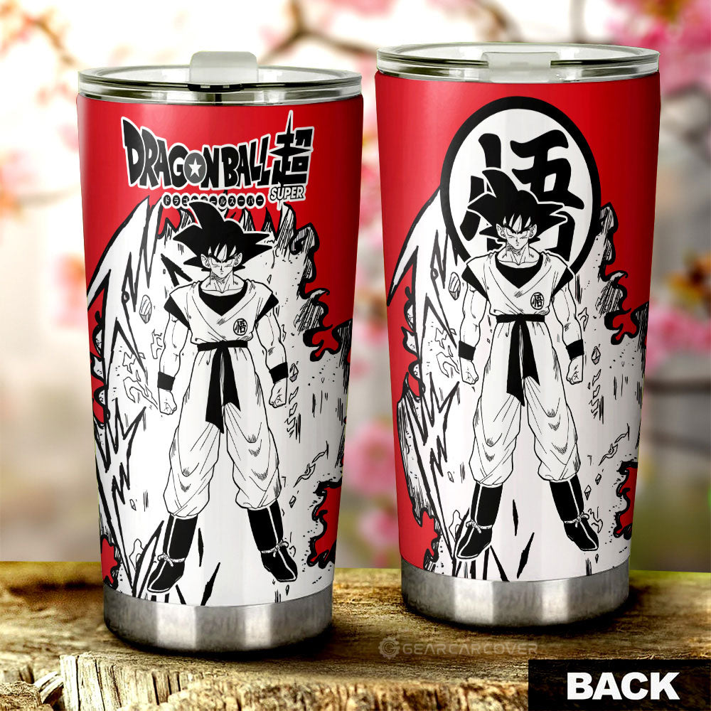 Goku Tumbler Cup Custom Dragon Ball Anime Car Accessories Manga Style For Fans