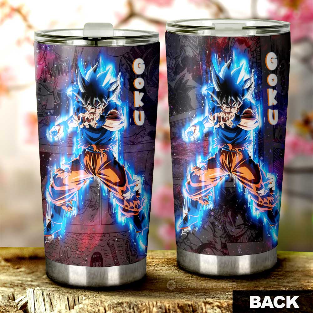 Goku Ultra Instinct Tumbler Cup Custom Dragon Ball Anime Car Accessories Galaxy Style