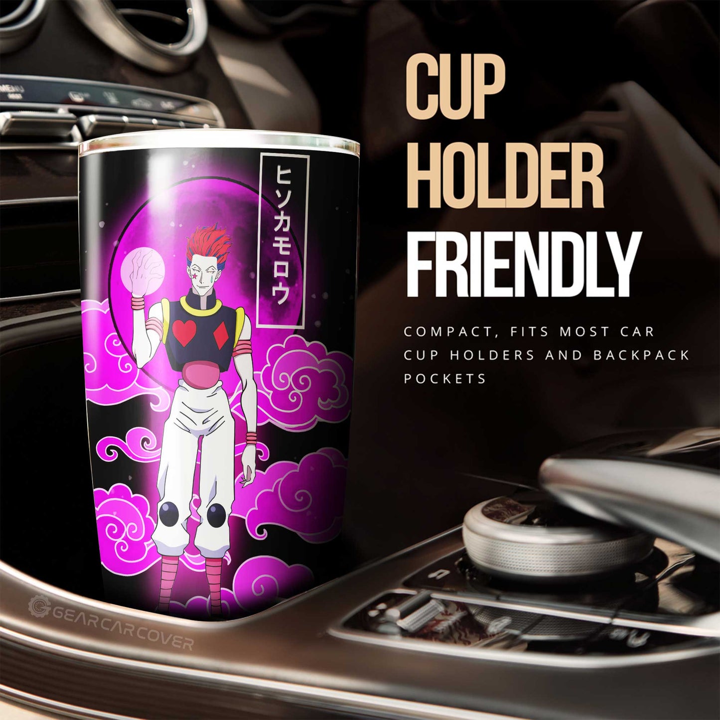 Gon Freecss And Hisoka Morow Tumbler Cup Custom Hunter x Hunter Anime Car Accessories