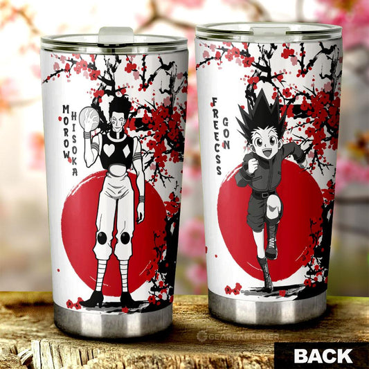 Gon Freecss And Hisoka Morow Tumbler Cup Custom Japan Style Hunter x Hunter Anime Car Accessories