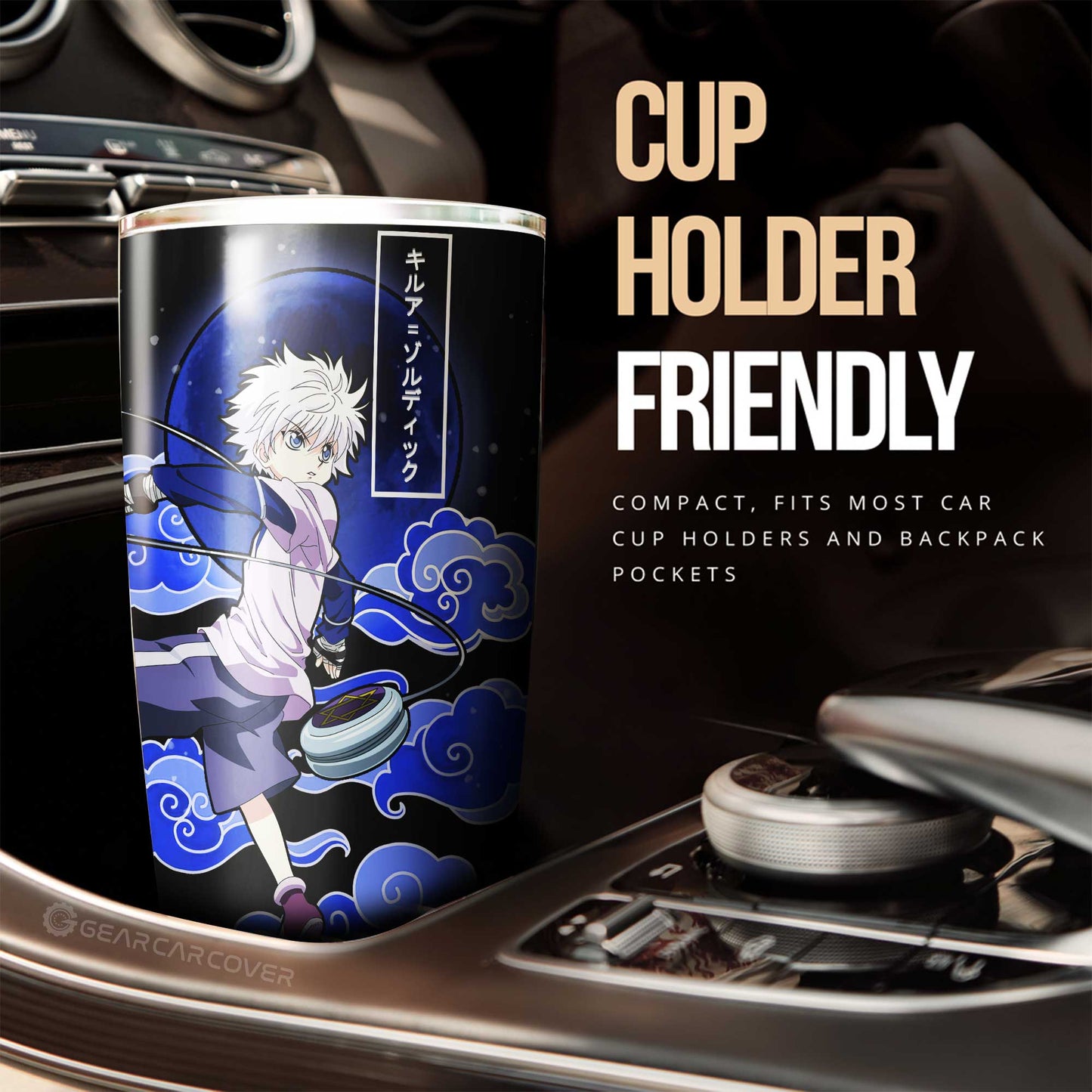 Gon Freecss And Killua Zoldyck Tumbler Cup Custom Hunter x Hunter Anime Car Accessories