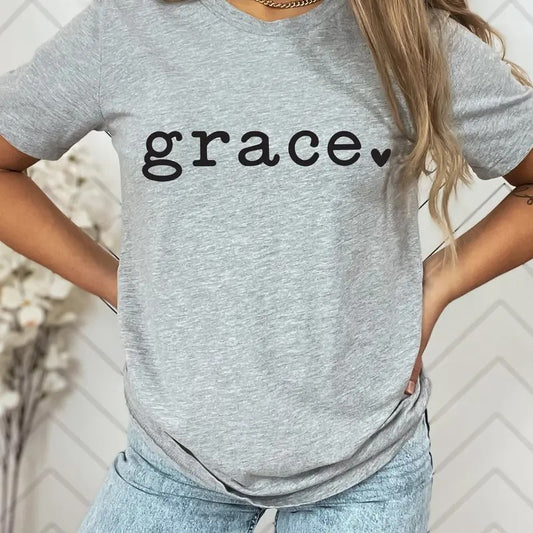 Grace Shirt Cute Women T-shirt Christian Shirt Inspirational Shirt Women Shirt Gift For Her Faith Shirt Graphic Tee