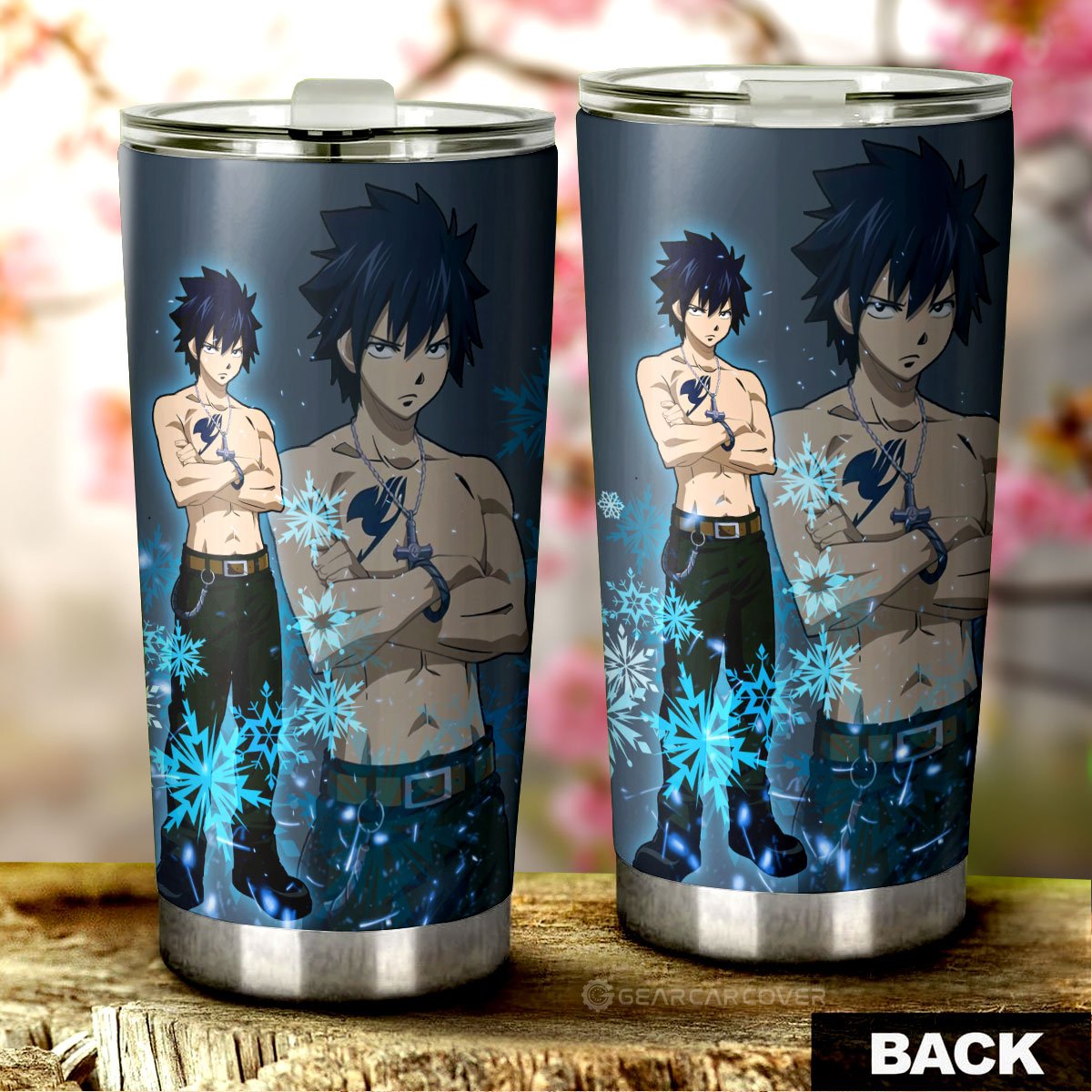 Gray Fullbuster Tumbler Cup Custom Fairy Tail Anime Car Accessories