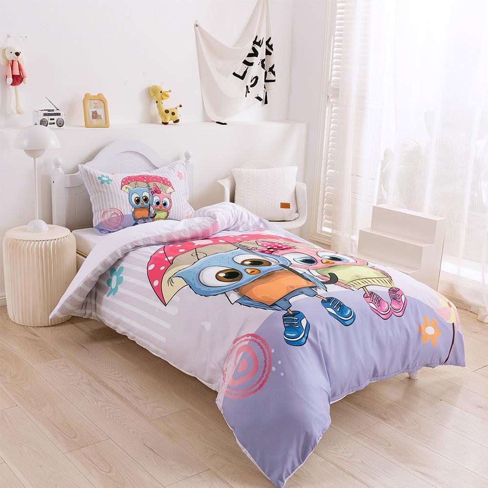 3D Cartoon Animal Color Bird Quilt Cover Set Bedding Set Duvet Cover Pillowcases 353