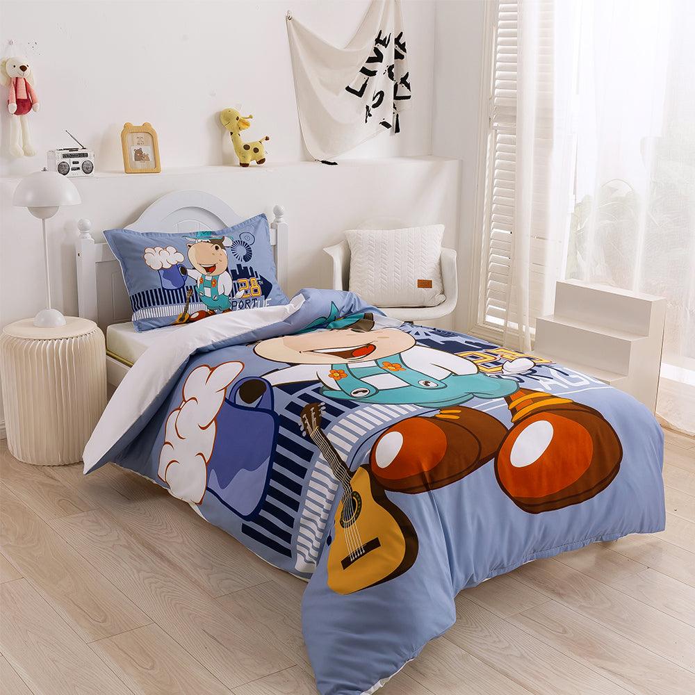3D Cartoon Animal Cow Guitar Quilt Cover Set Bedding Set Duvet Cover Pillowcases 364