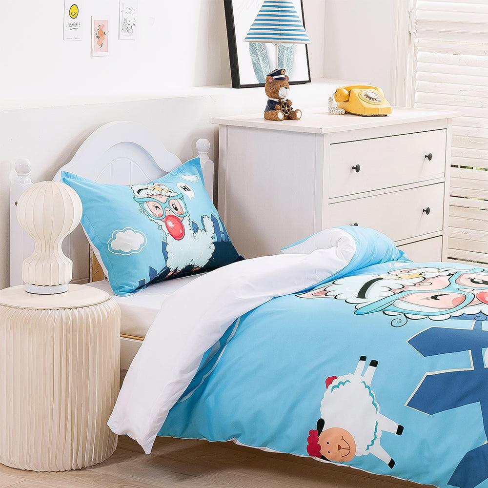 3D Cartoon Animal Goat Quilt Cover Set Bedding Set Duvet Cover Pillowcases 366