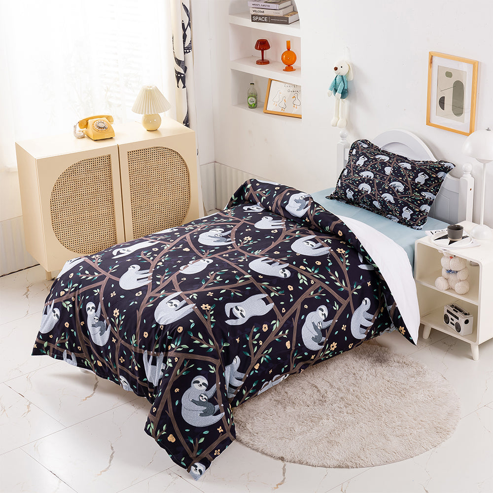 3D Bradypod Branch Cartoon Quilt Cover Set Bedding Set Duvet Cover Pillowcases 442