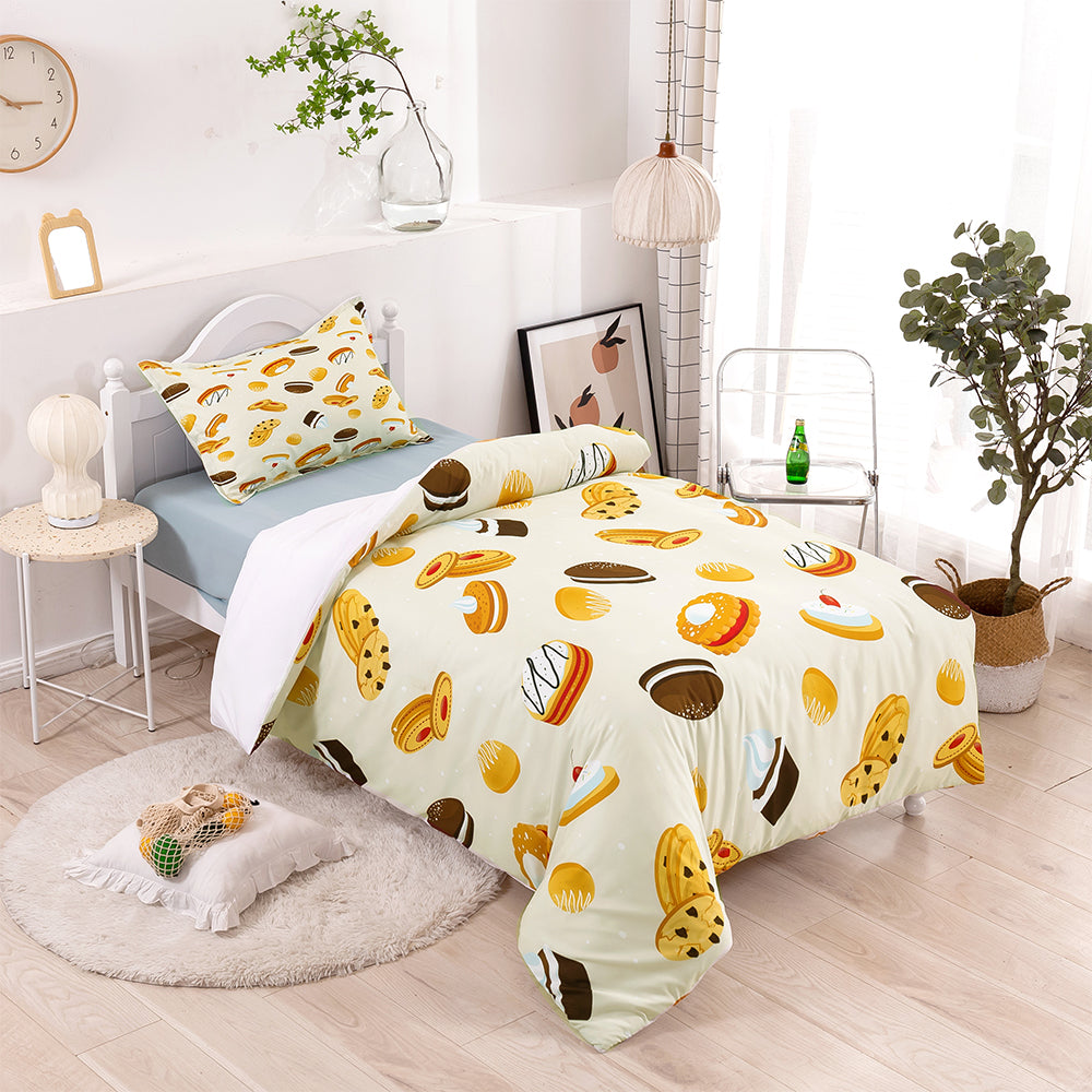 3D Cake Cookie Pattern Quilt Cover Set Bedding Set Duvet Cover Pillowcases 417