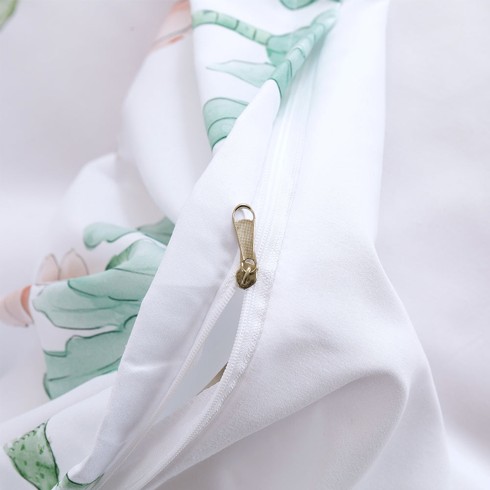 3D Cactus Floral Watercolor Pattern Quilt Cover Set Bedding Set Duvet Cover Pillowcase 34