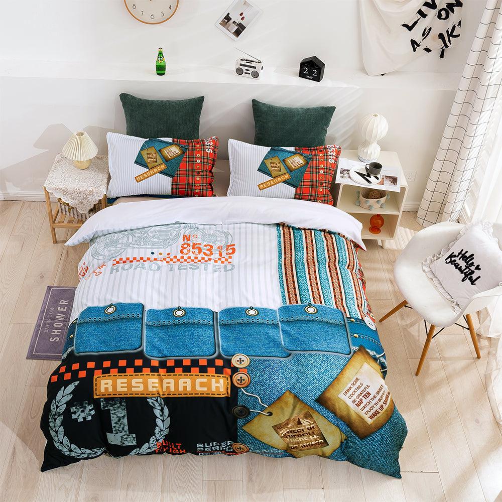 3D Abstract Reseaach Quilt Cover Set Bedding Set Duvet Cover Pillowcases 60