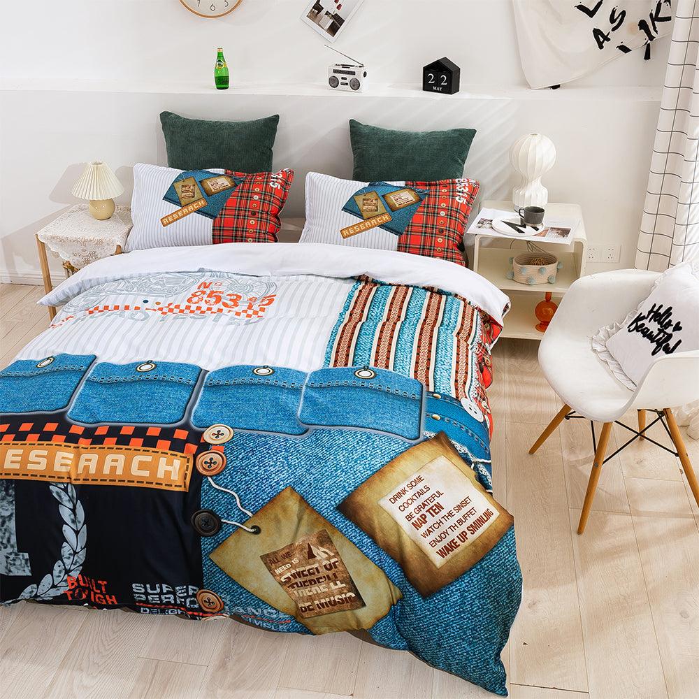 3D Abstract Reseaach Quilt Cover Set Bedding Set Duvet Cover Pillowcases 60