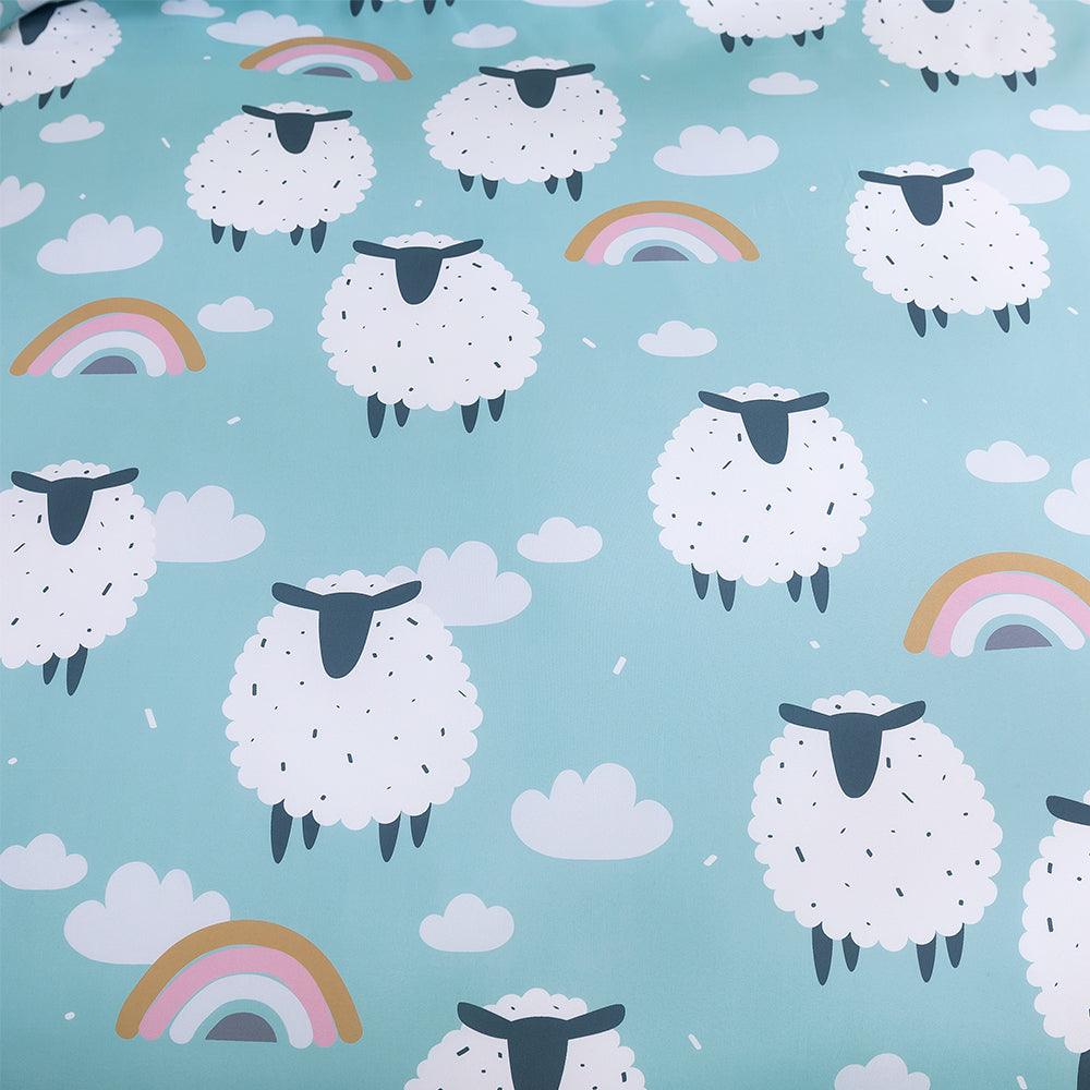 3D Cartoon Animal Sheep Rainbow Quilt Cover Set Bedding Set Duvet Cover Pillowcases 460