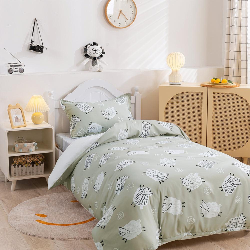 3D Cartoon Animal Sheep Quilt Cover Set Bedding Set Duvet Cover Pillowcases 463