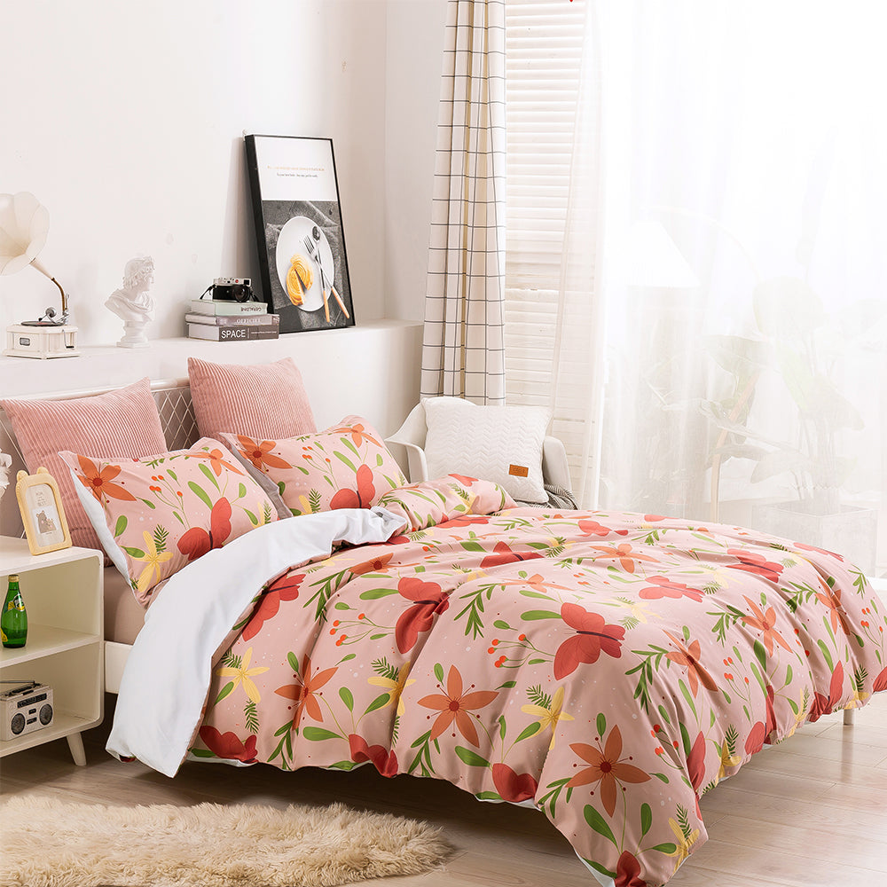 3D Butterfly Floral Pattern Vintage Quilt Cover Set Bedding Set Duvet Cover Pillowcases 47