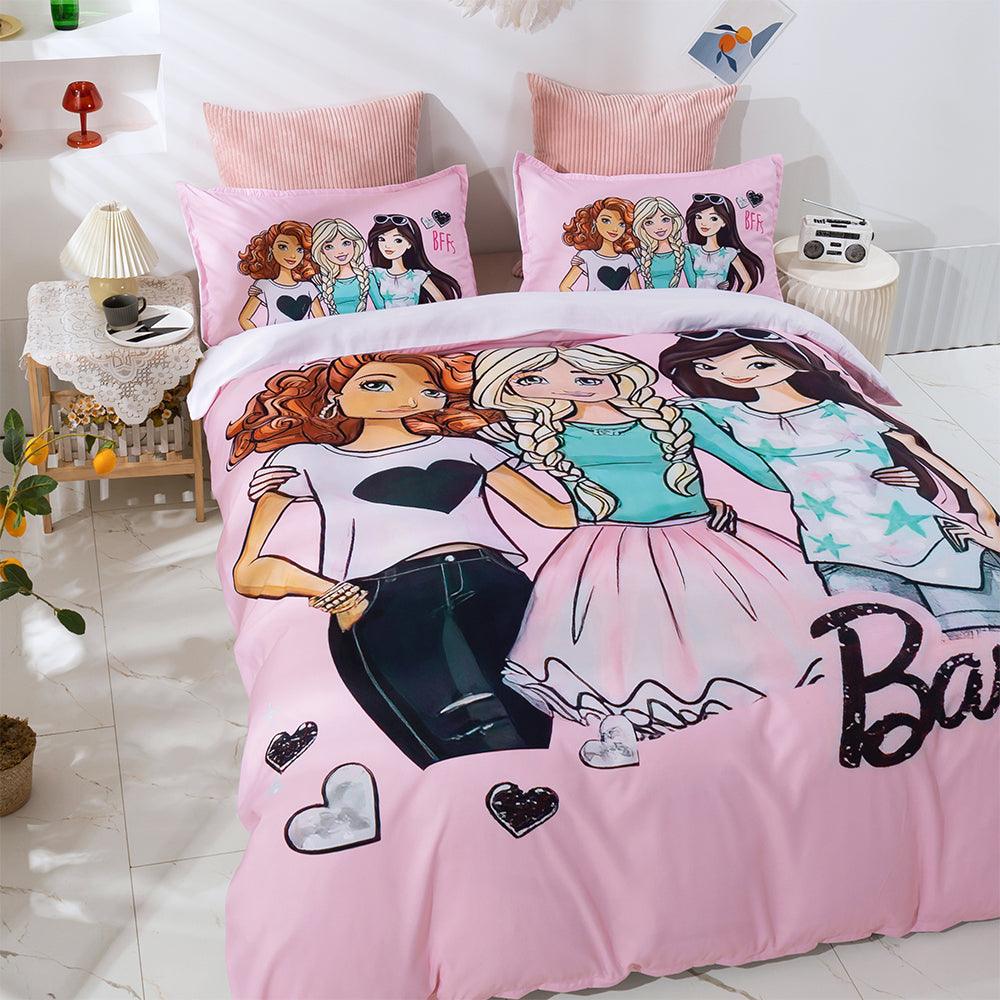 3D Beauty Pink Quilt Cover Set Bedding Set Duvet Cover Pillowcases 65