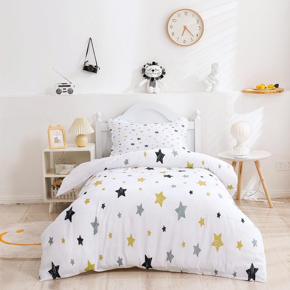 3D Cartoon Color Star Quilt Cover Set Bedding Set Duvet Cover Pillowcases 377