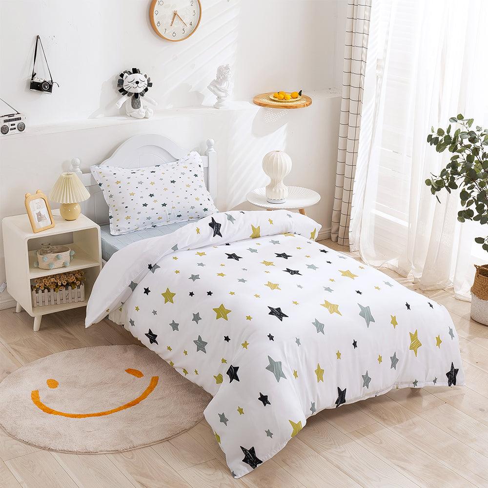3D Cartoon Color Star Quilt Cover Set Bedding Set Duvet Cover Pillowcases 377
