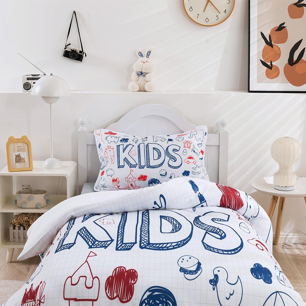 3D Cartoon Prince Castle Kids Quilt Cover Set Bedding Set Duvet Cover Pillowcases 383