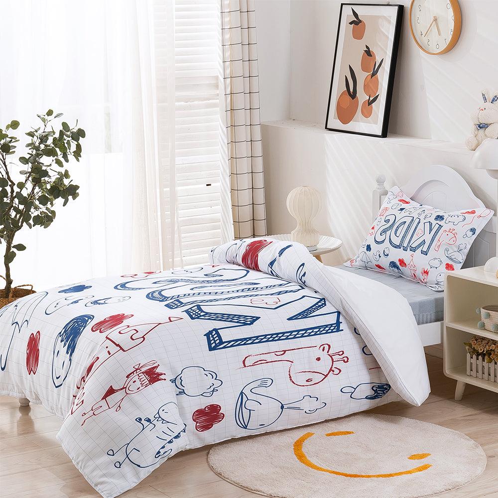 3D Cartoon Prince Castle Kids Quilt Cover Set Bedding Set Duvet Cover Pillowcases 383