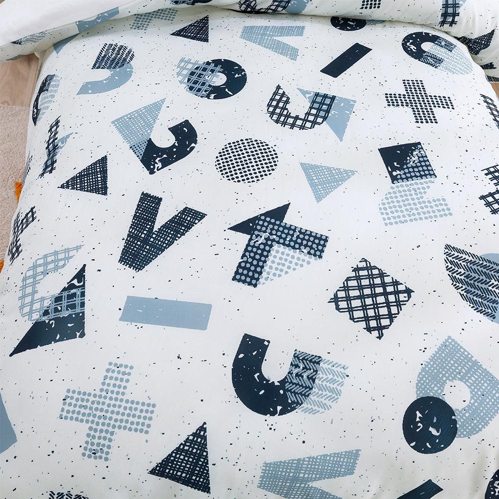 3D Cartoon Letter Pattern Quilt Cover Set Bedding Set Duvet Cover Pillowcases 396