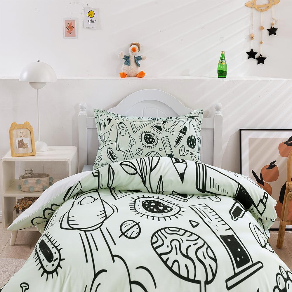 3D Cartoon Monster Pattern Quilt Cover Set Bedding Set Duvet Cover Pillowcases 402