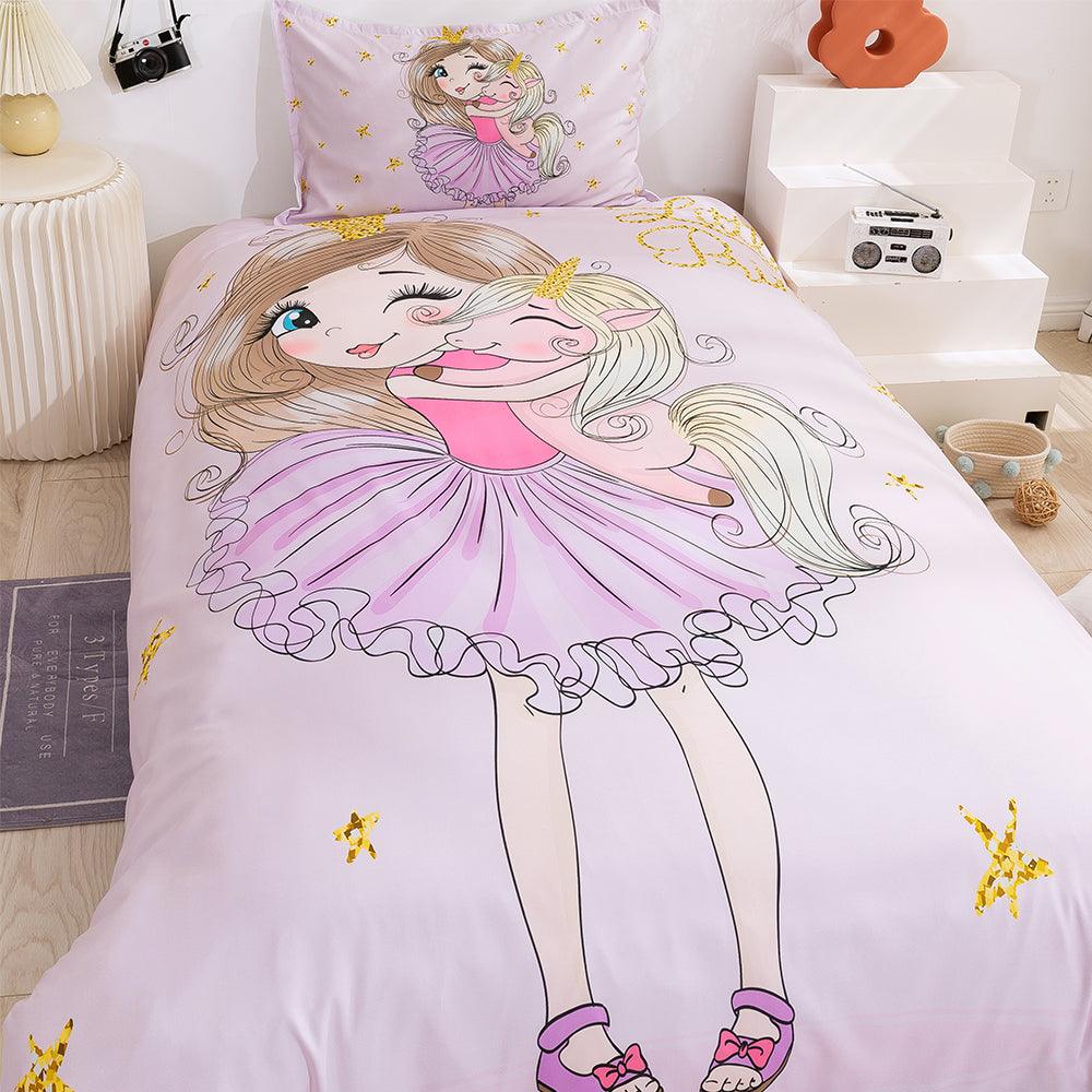 3D Cartoon Girl Quilt Cover Set Bedding Set Duvet Cover Pillowcases 87