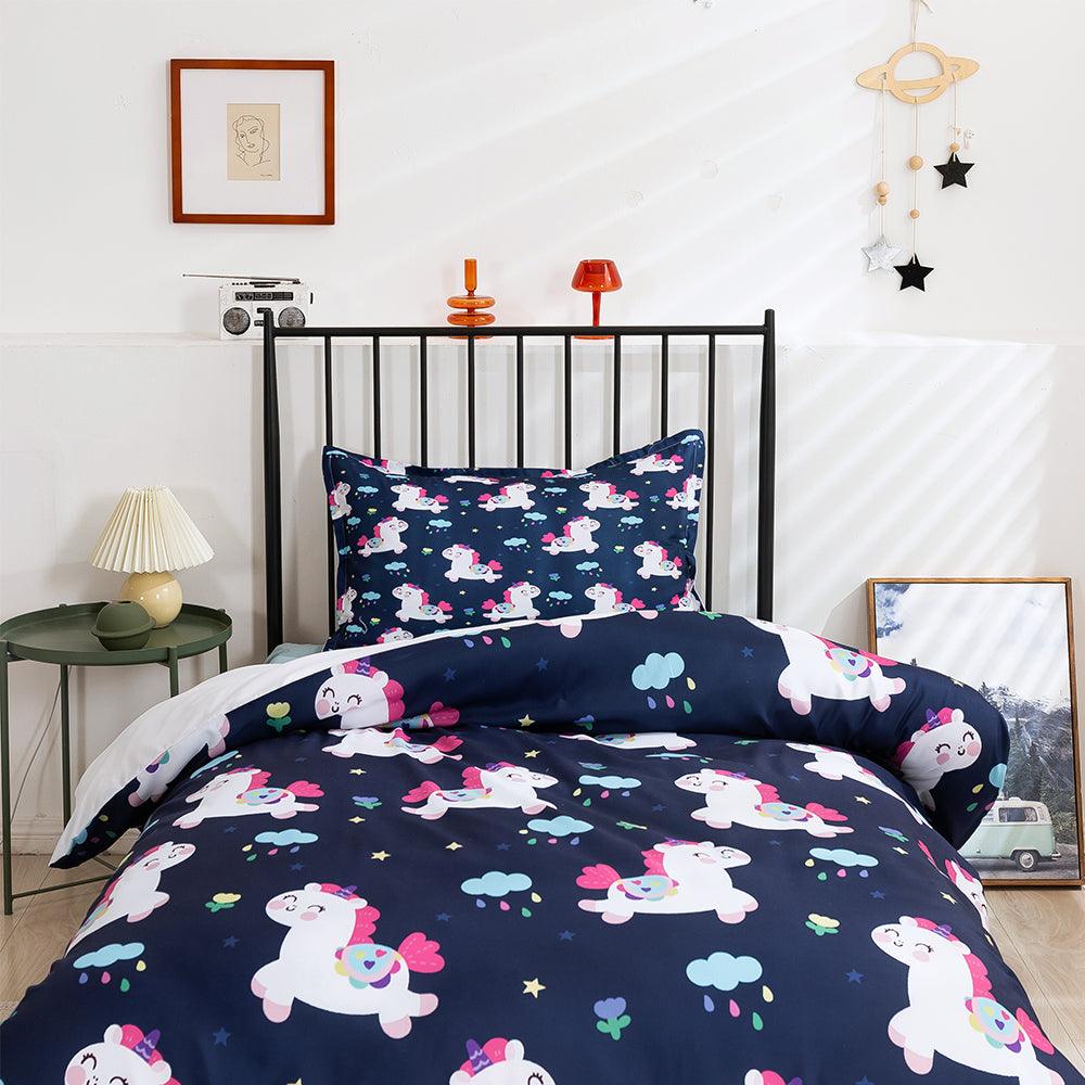 3D Cartoon Animal Unicorn Quilt Cover Set Bedding Set Duvet Cover Pillowcases 403