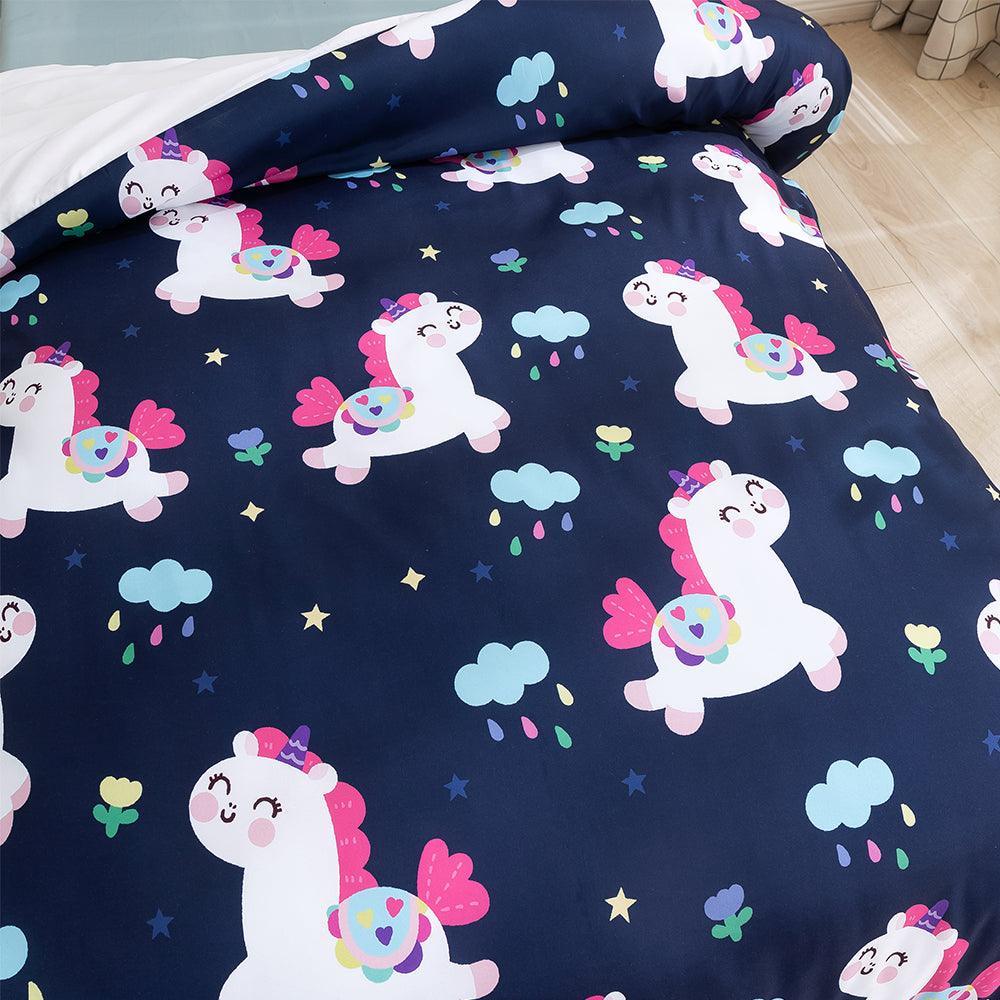 3D Cartoon Animal Unicorn Quilt Cover Set Bedding Set Duvet Cover Pillowcases 403
