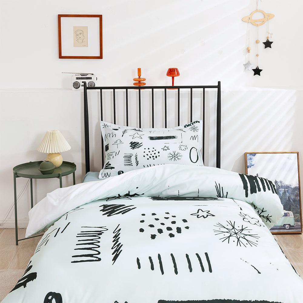 3D Cartoon Abstract Pattern Quilt Cover Set Bedding Set Duvet Cover Pillowcases 405